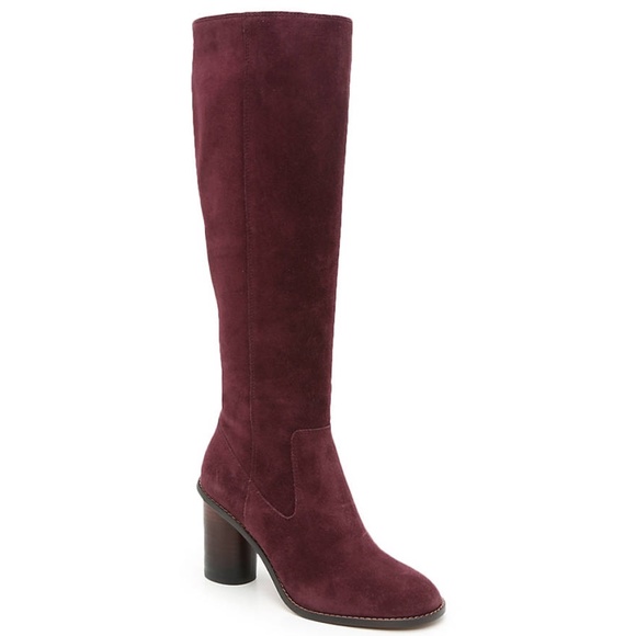 Coach Shoes - COACH Ombre heel Burgundy boots!! size 9.5! NWOT!!